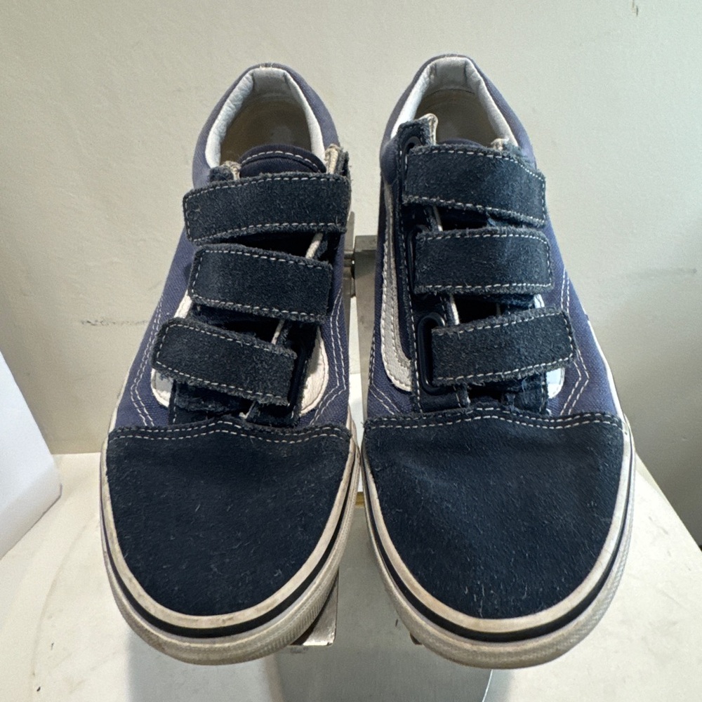 Vans Old Skool triple strap blue suede